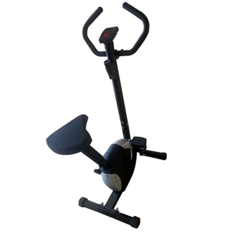 home office spinning fitness bicycle with resistance ribbon for cardio workout and indoor cycling training