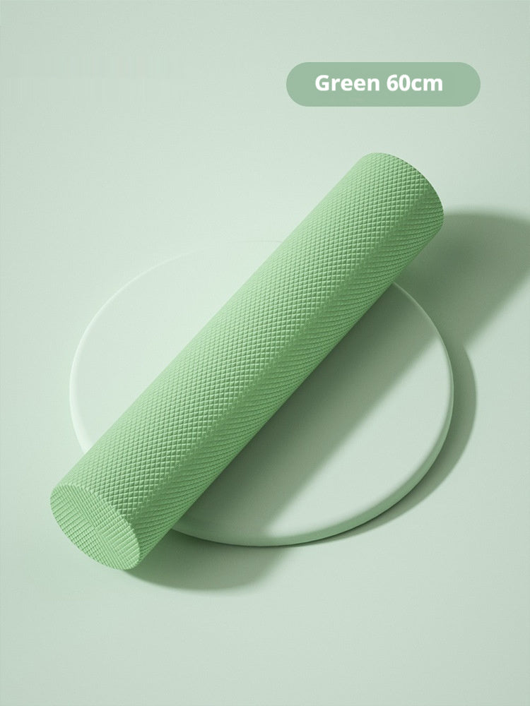 solid smooth surface foam roller for muscle recovery, flexibility, and post-workout relief fitness equipment