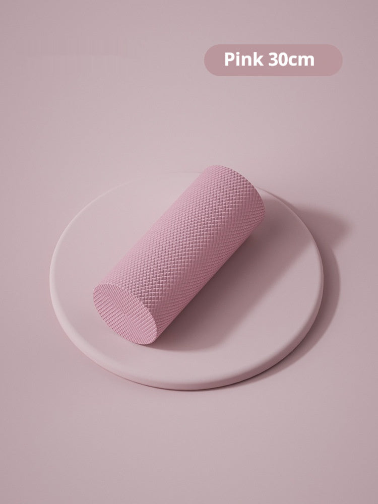 solid smooth surface foam roller for muscle recovery, flexibility, and post-workout relief fitness equipment