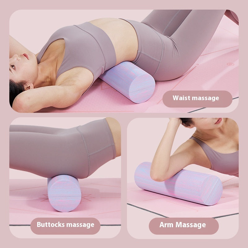 solid smooth surface foam roller for muscle recovery, flexibility, and post-workout relief fitness equipment