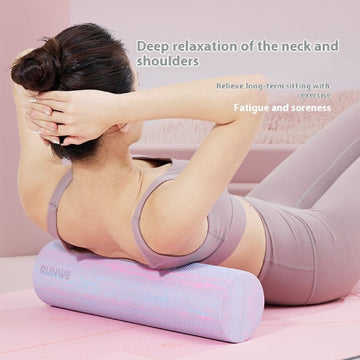 solid smooth surface foam roller for muscle recovery, flexibility, and post-workout relief fitness equipment