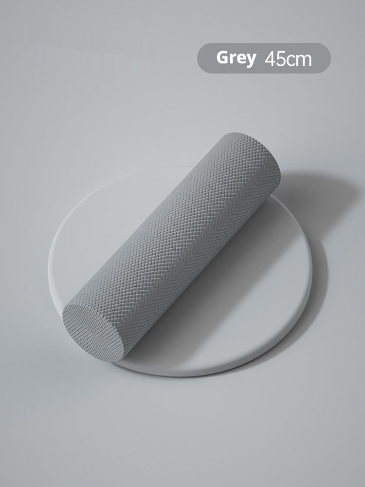 solid smooth surface foam roller for muscle recovery, flexibility, and post-workout relief fitness equipment