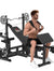 6 in 1 adjustable weight bench with leg extension, barbell rack, preacher curl pad and resistance band for home gym strength training