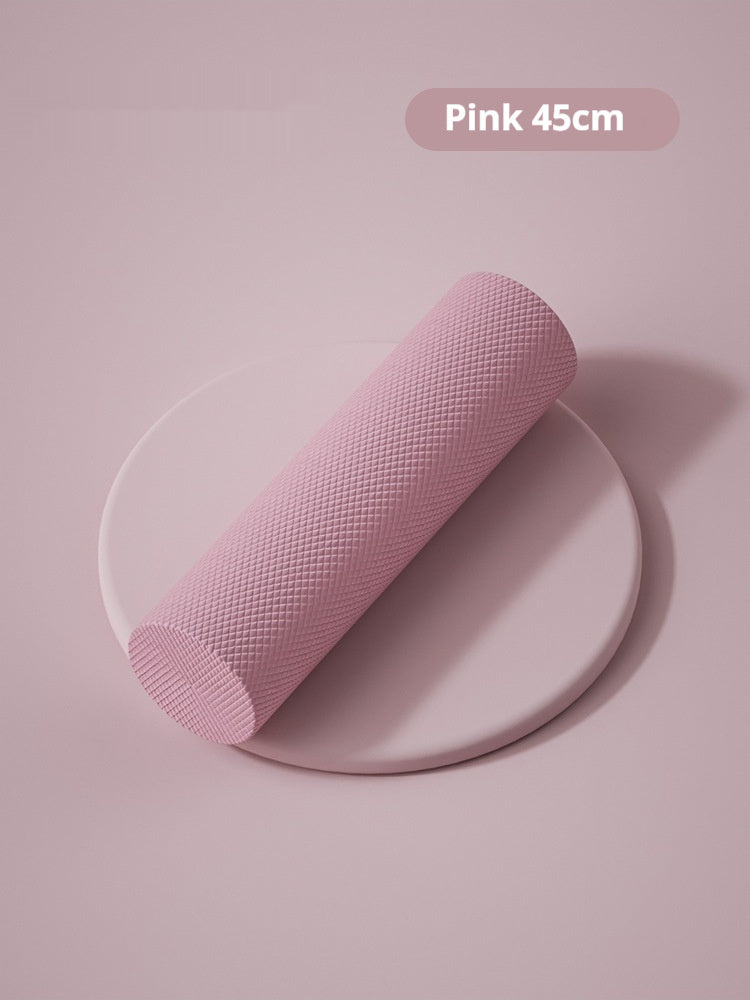 solid smooth surface foam roller for muscle recovery, flexibility, and post-workout relief fitness equipment
