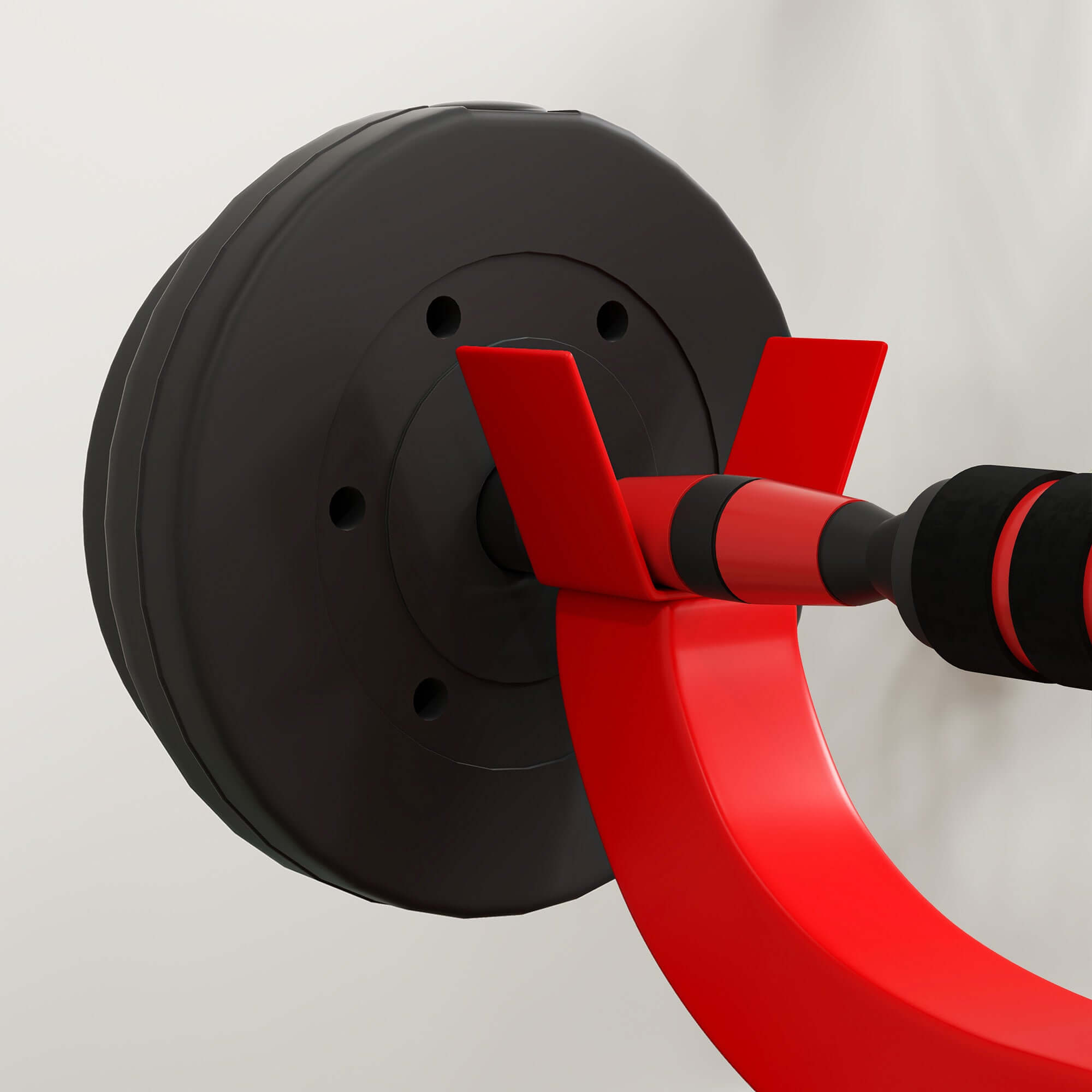 265 lbs adjustable preacher curl bench for bicep strength training with barbell and dumbbell arm isolation station in red