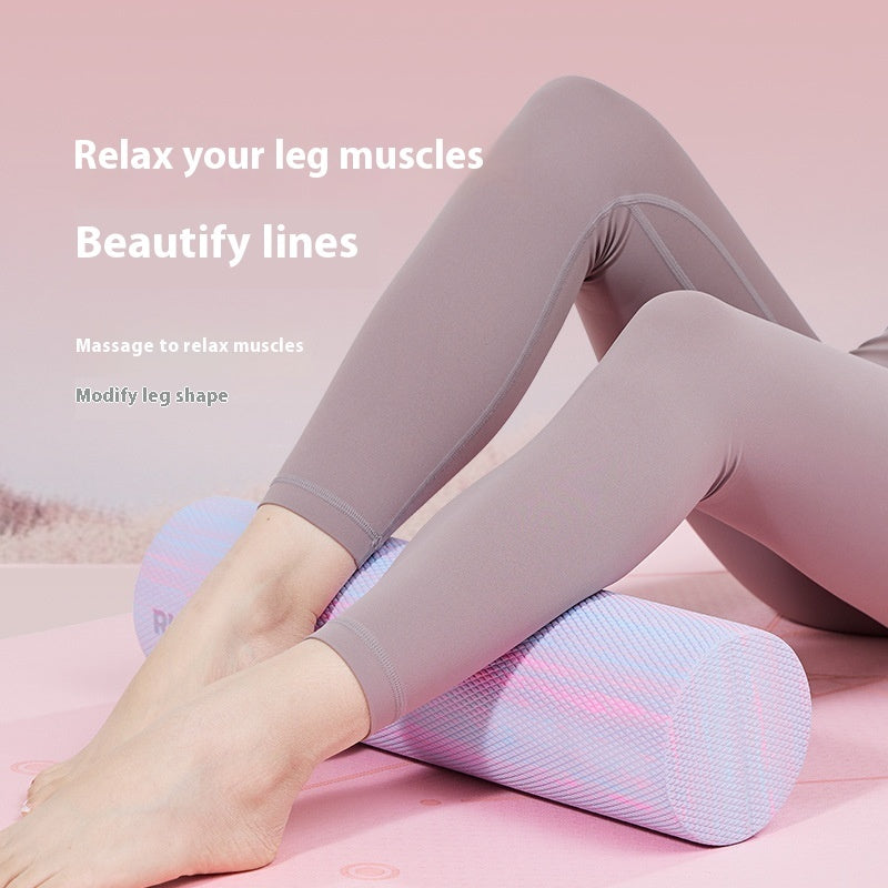 solid smooth surface foam roller for muscle recovery, flexibility, and post-workout relief fitness equipment