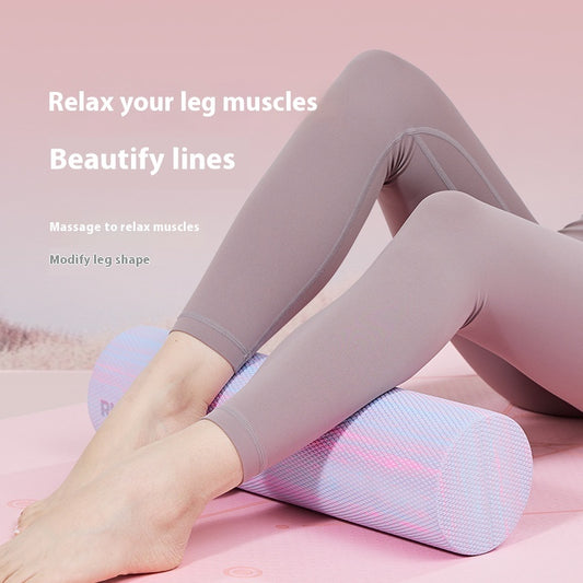 solid smooth surface foam roller for muscle recovery, flexibility, and post-workout relief fitness equipment