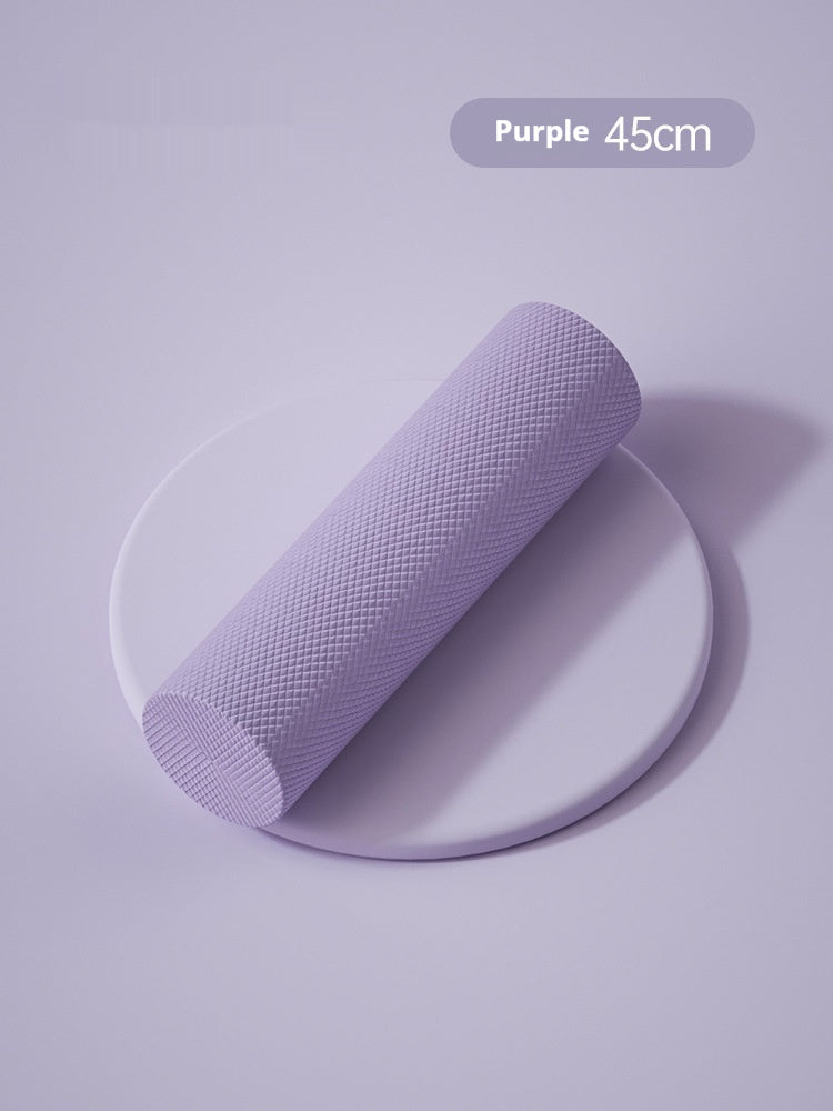 solid smooth surface foam roller for muscle recovery, flexibility, and post-workout relief fitness equipment