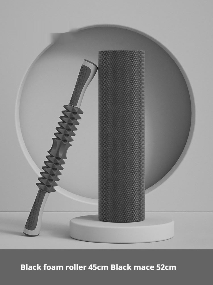 solid smooth surface foam roller for muscle recovery, flexibility, and post-workout relief fitness equipment