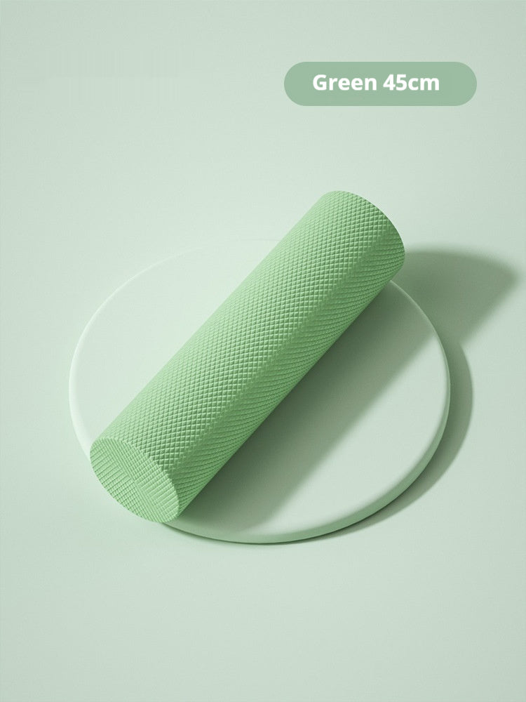 solid smooth surface foam roller for muscle recovery, flexibility, and post-workout relief fitness equipment