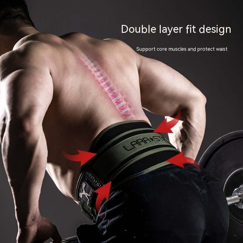 large fitness belt for men for weightlifting back support and strength training gym equipment