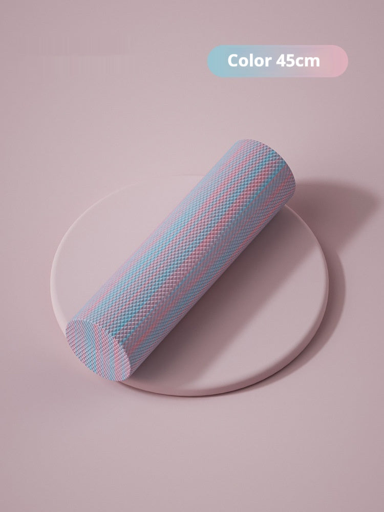 solid smooth surface foam roller for muscle recovery, flexibility, and post-workout relief fitness equipment